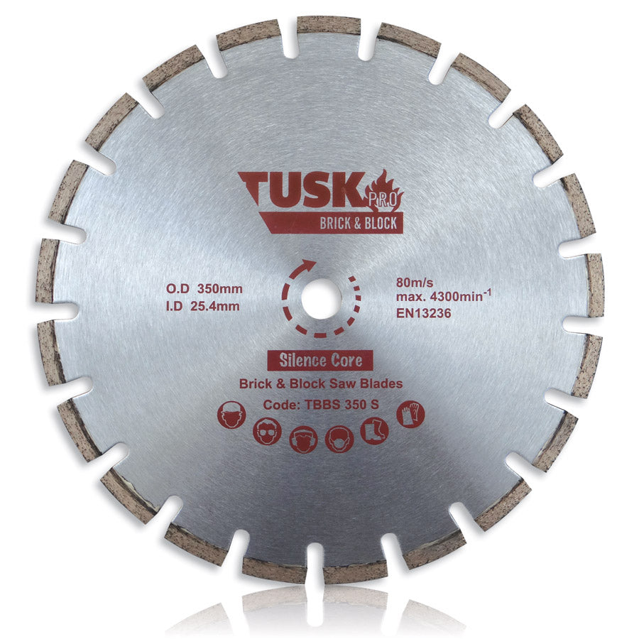 Table Saw Blades (up to 2.5HP) Silence Plus Brick and Block